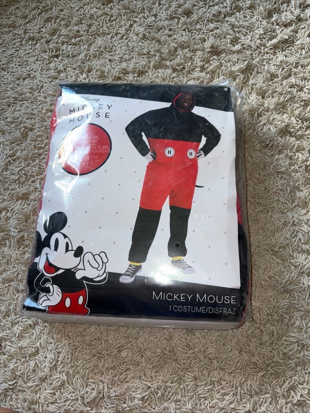 Disney MICKEY MOUSE Adult Plus XXL (Jacket Size 52) 3 Pcs Costume